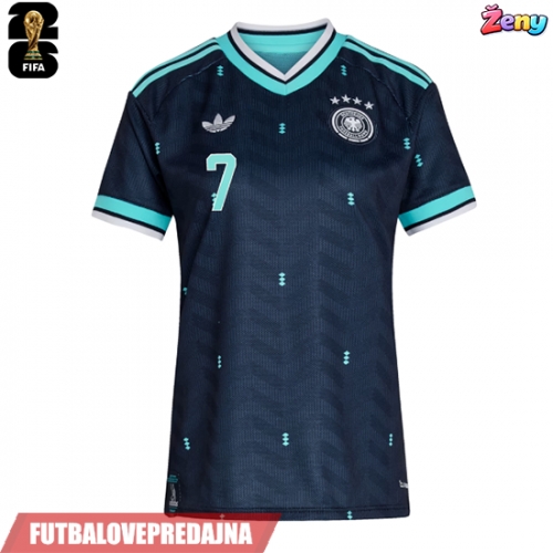 Lacne Ženy Futbalové dres Nemecko Kai Havertz #7 MS 2026 Krátky Rukáv - Preč